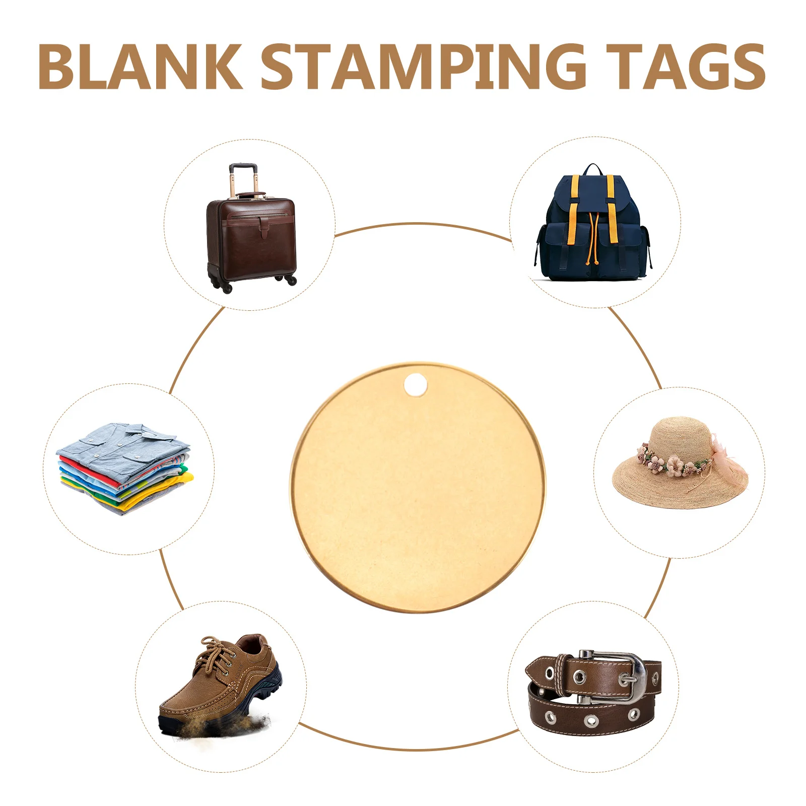 

10Pcs Stainless Steel Round Blank Metal Tags Stamping Blanks for DIY Engraving Jewelry Pendant Dog Key Chain Metal Stamp