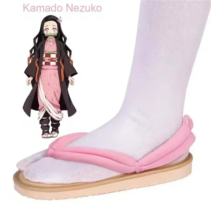 Anime Demone Slayer Scarpe Cosplay Kimetsu No Yaiba Kamado Tanjirou Zoccoli Sandali Kamado Nezuko Geta Kochou Shinobu Infradito