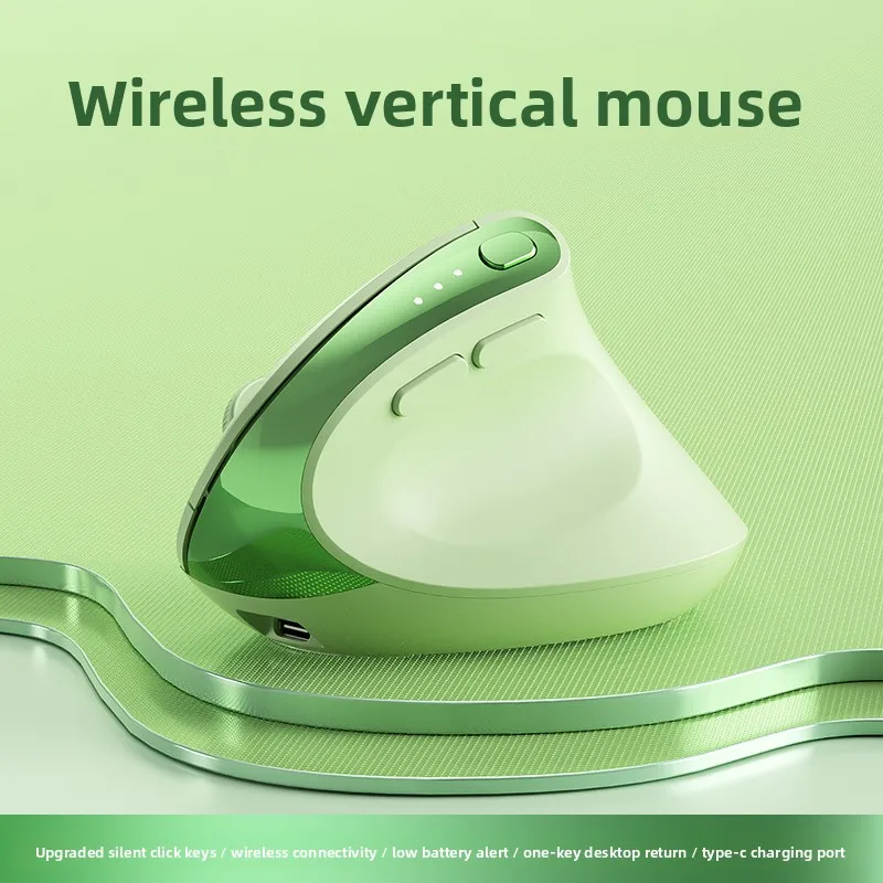 Ergonomic Wireless Mouse, Universal for Laptops, Silent Vertical Design for Men and Women, Prevents Tenosynovitis