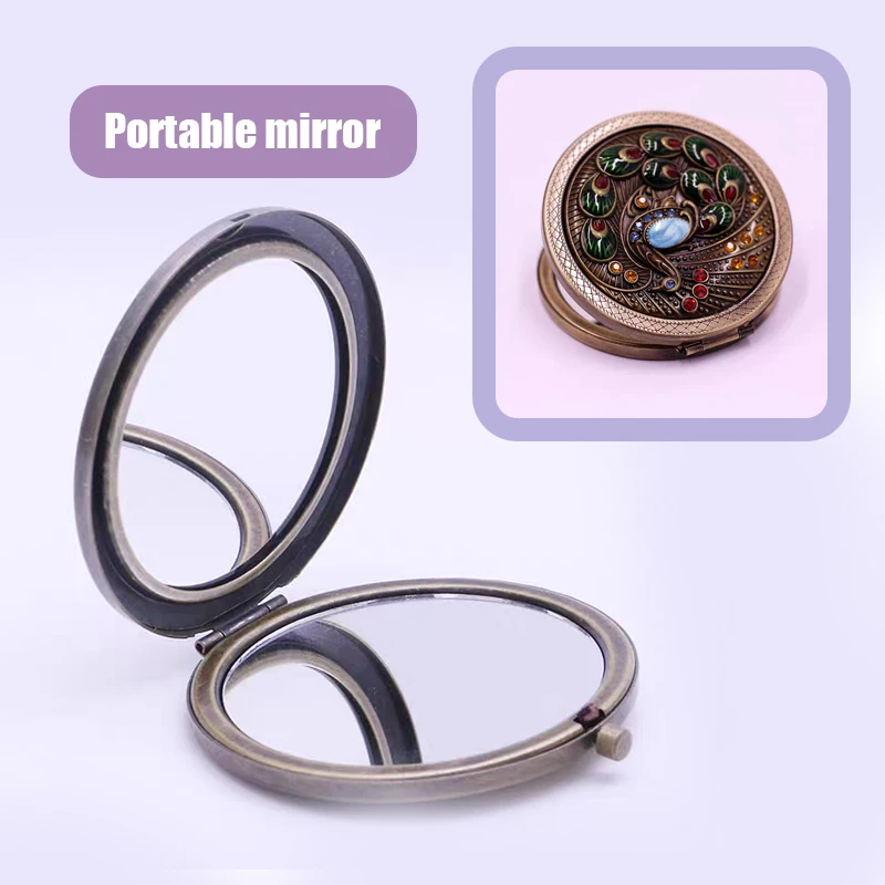 Copper Mirror Creative Cosmetic Tools Copper Makeup Mirror Mini Magnifying Mirror