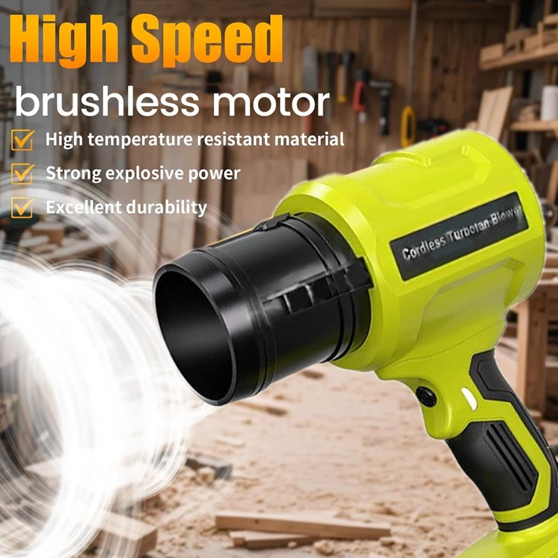 

Cordless Turbofan Blower for 20V Battery 40000RPM Jet Fan Air Blower for Lawn Care Patio Cleaning Dust Removal 【A73 AcePro】