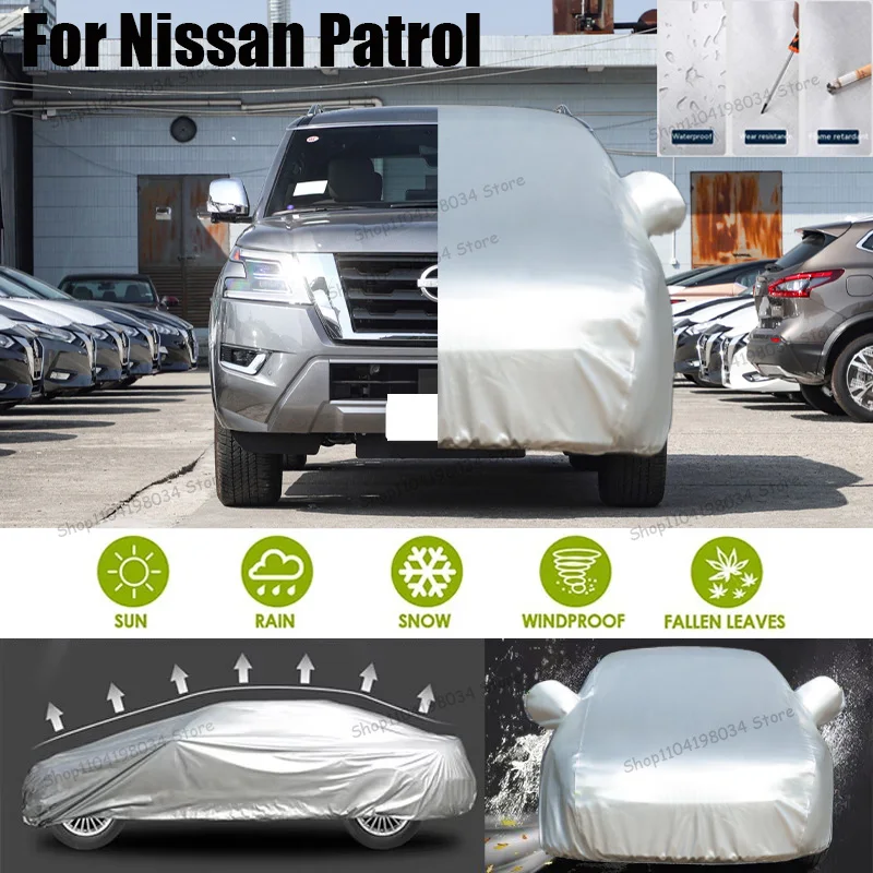 

For Nissan Patrol Auto Anti snow Anti dust Sunscreen Anti-uv Anti peeling paint And Anti Rainwater 210t car cover Car cover