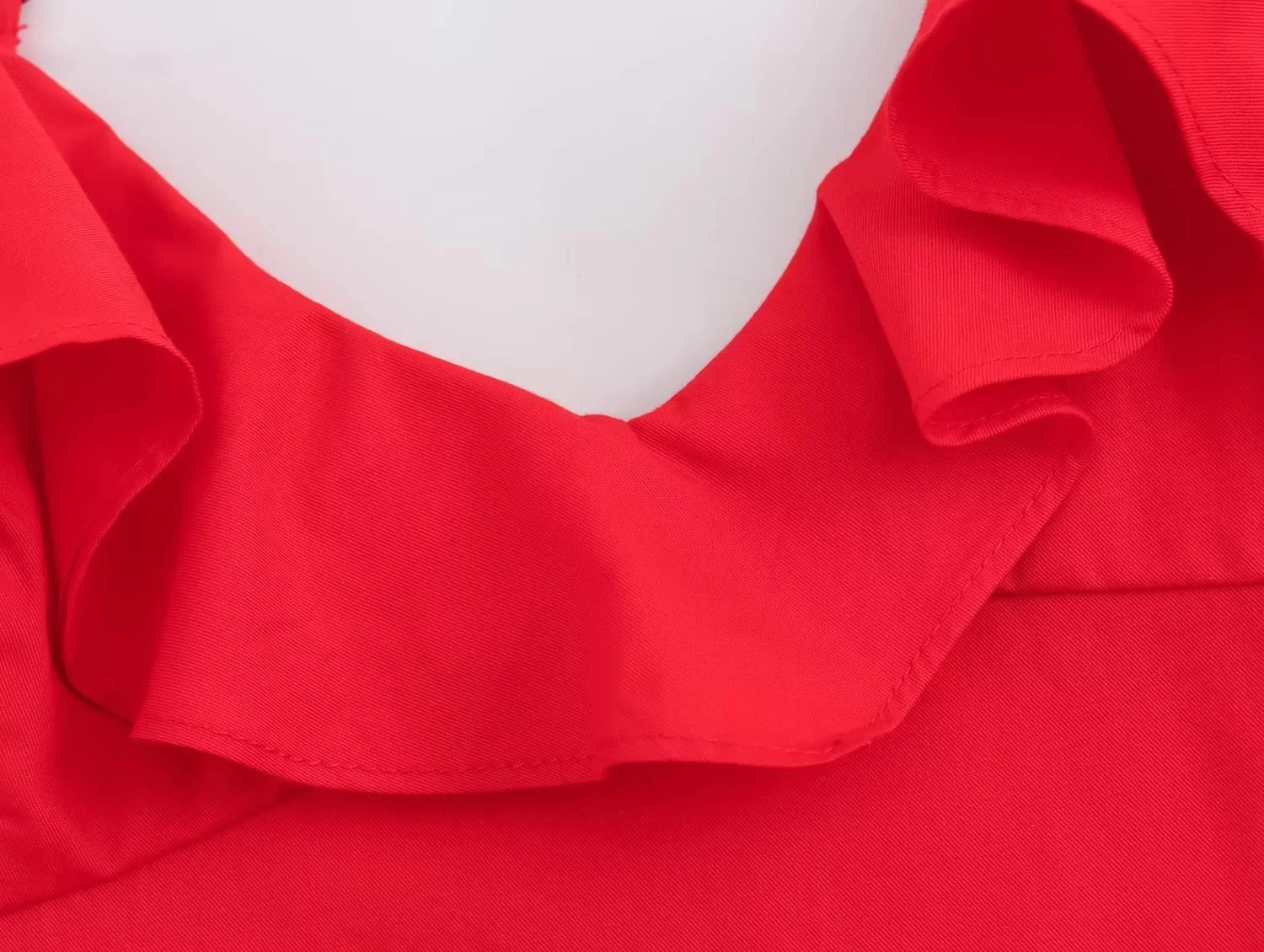 Faionable Red Layered Strapl Dr Women's Street Sle Spring 2024 Sexy Off-oulder Gown ZA 202404WMDR