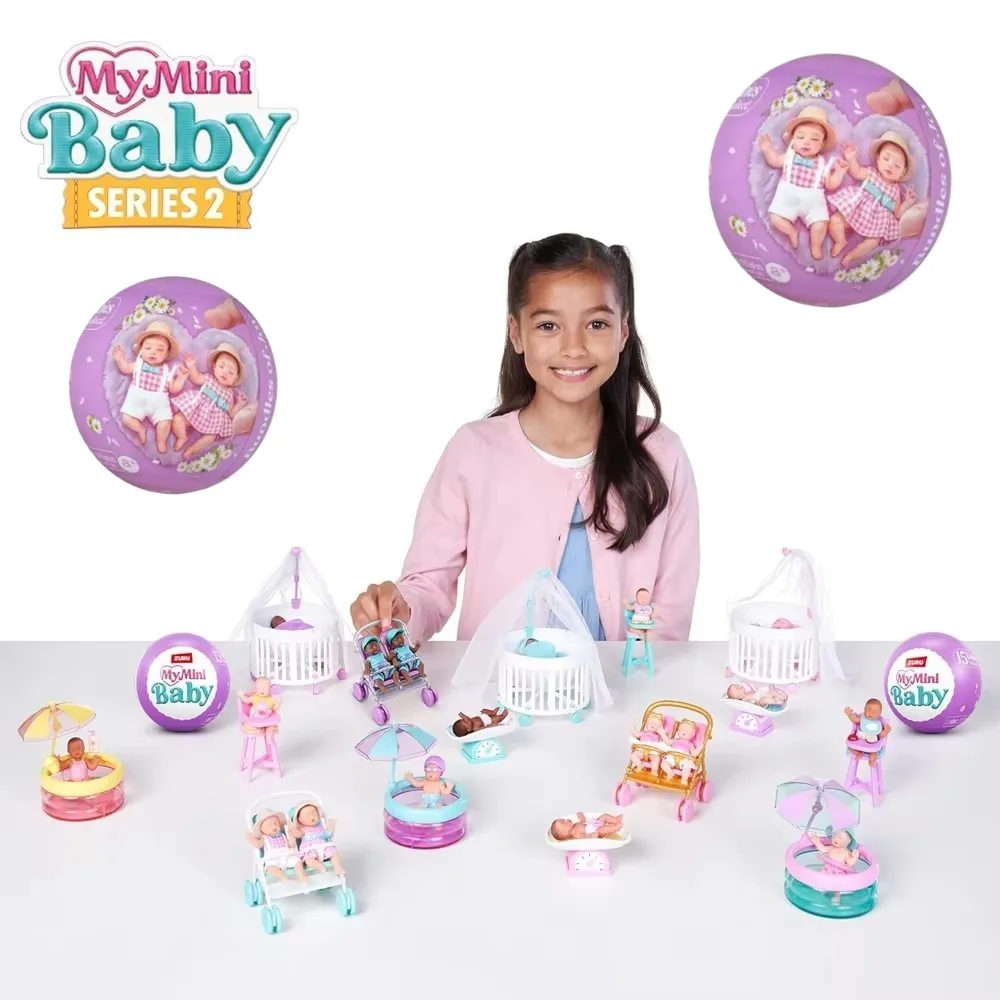 Muñeca Sorpresa Zuru Serie 2, Mi Mini Bebé, Cápsula Misteriosa Coleccionable, 5 Juguetes Misteriosos Coleccionables, Juguetes Miniatura Novedosos