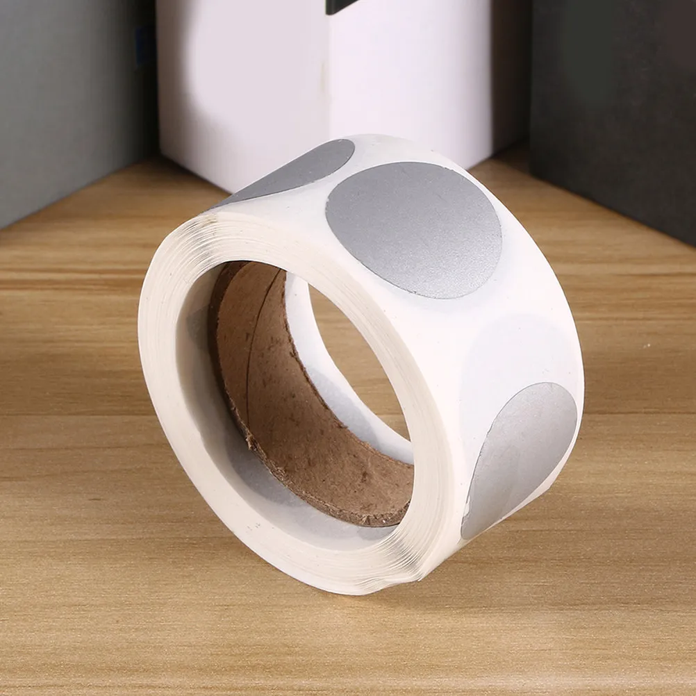 

1200 шт. круглых стираемых наклеек с серебряным металлическим эффектом, самоклеящиеся этикетки для конвертов, банок, контейнеров, поделок своими руками