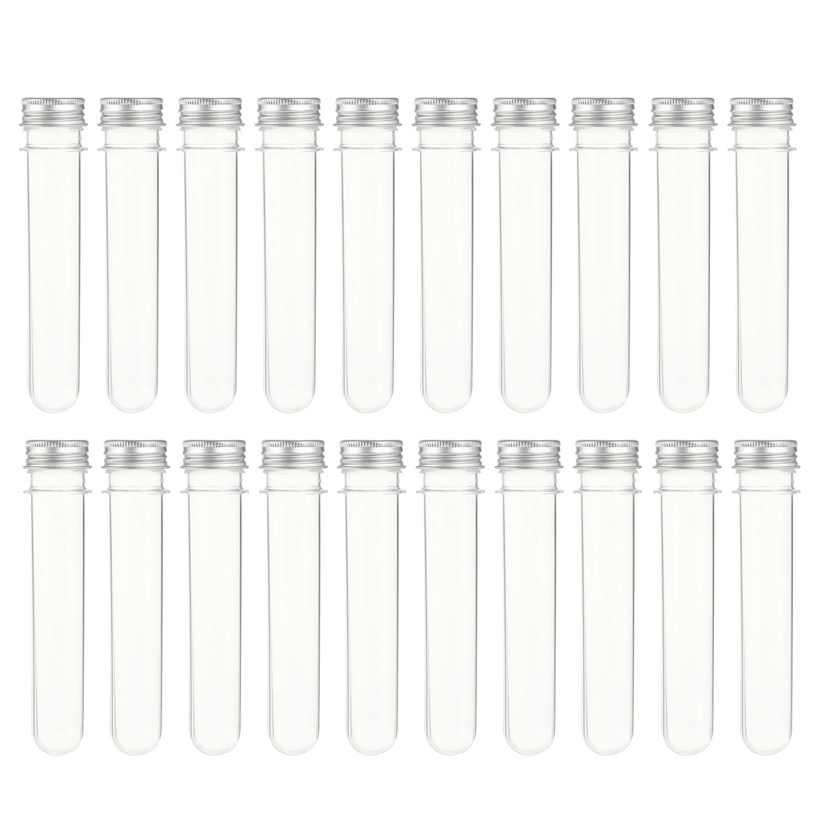 

20pcs Plastic Test Tubes with Screw Caps 40ml Test Tubes with Caps Test Tubes with Lids