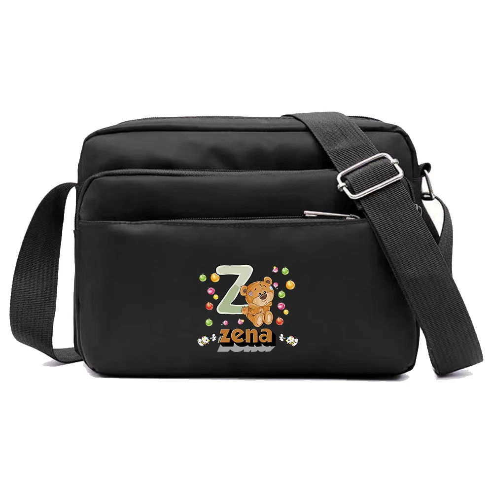 Customized Name Commuter Shoulder Bag High Quality Durable Women's Multi Layer Storage Bag Cartoon Series Customized Products