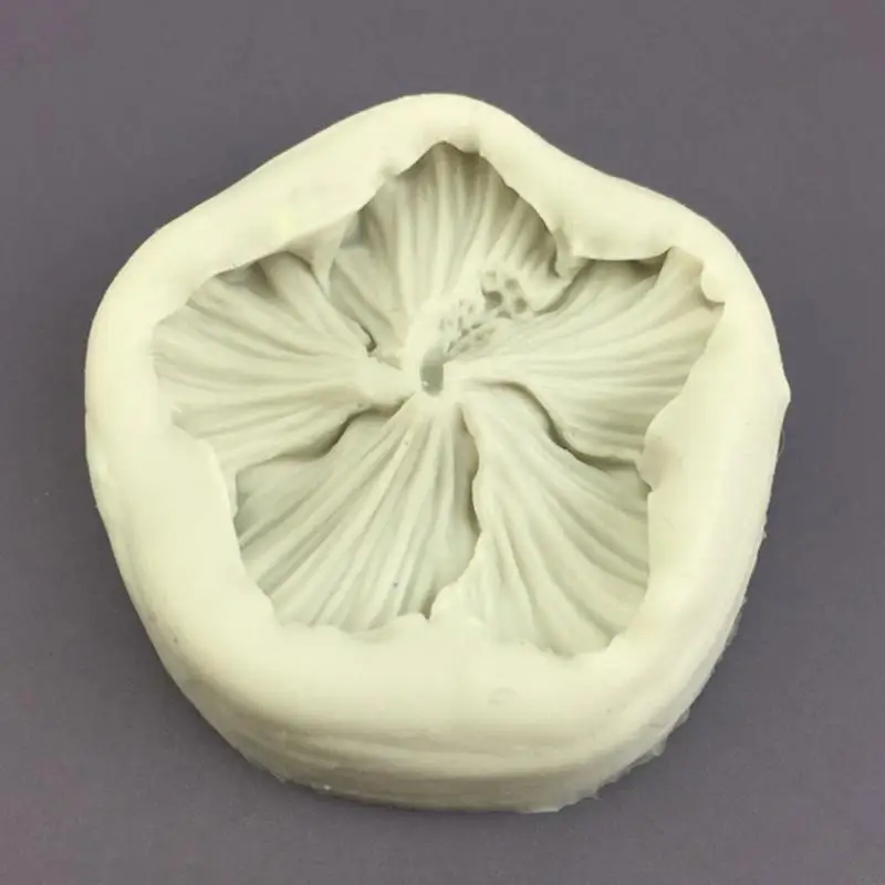 G92C Hibiscus Shaped DIY Molds Fondant Moulds Chocolate Moulds Cake Decorating Gadget