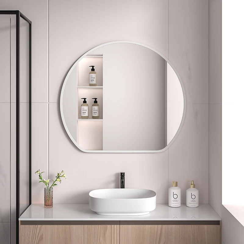 Miroir de maquillage IQUE Mirror avec étagère, pâte HOMirror, maison, toilette, chambre à coucher, simple