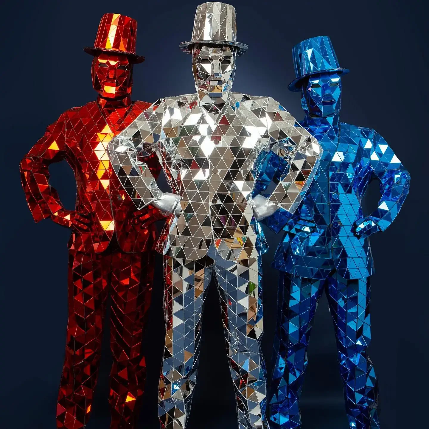 Man in the Mirror Costume Hand Sewn Men's Halloween Christmas Easter Costumes Deluxe Performance Party Dresses Stage Dancewear