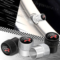 4Pcs/Set FR Emblem Car Wheel Tire Valve Stem Cap Dust Cover For Ibiza Altea Leon Cupra Cordoba Alhambra Arosa Accessories