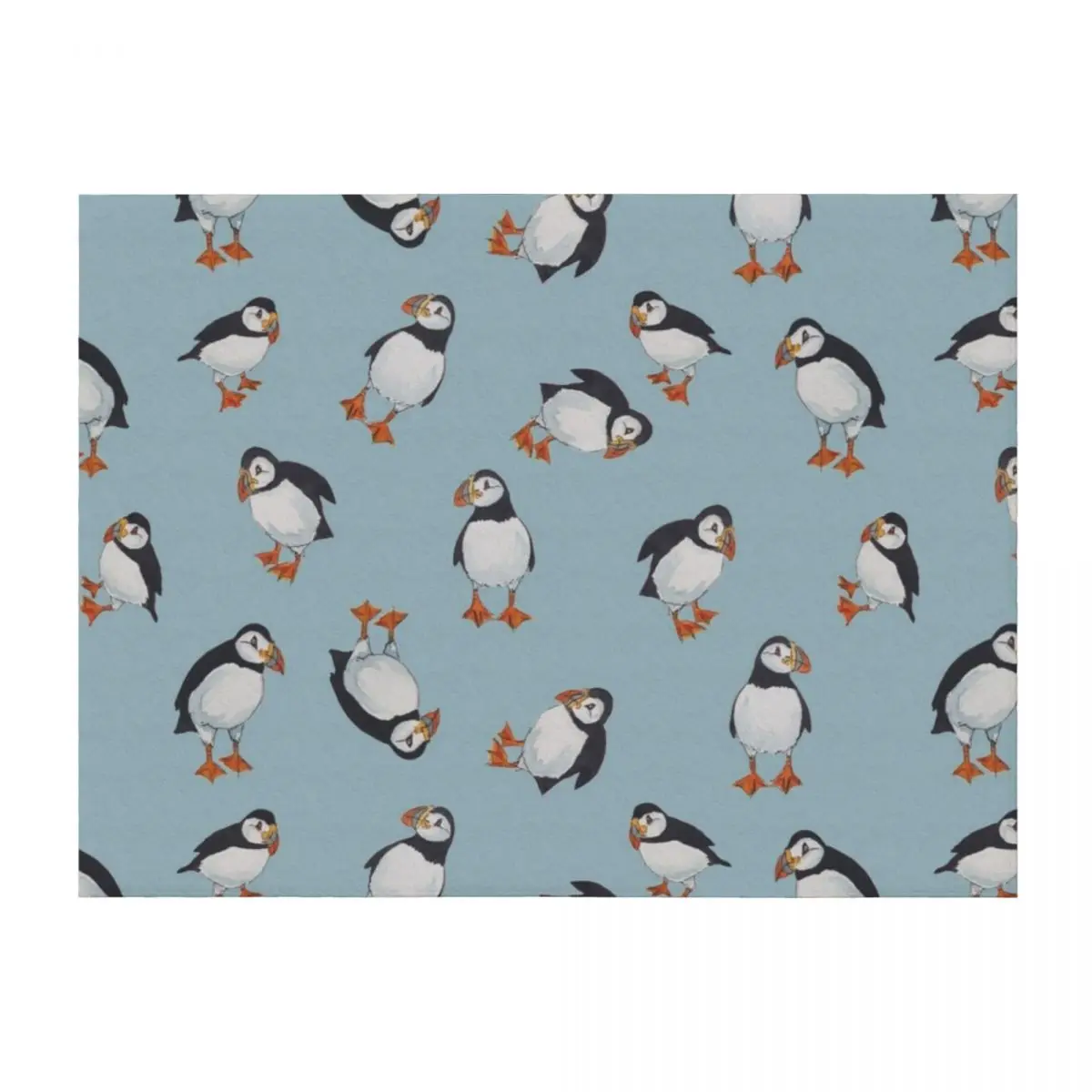 

Perfectly Perfect Puffins! Throw Blanket manga christmas decoration Soft Beds for babies Blankets