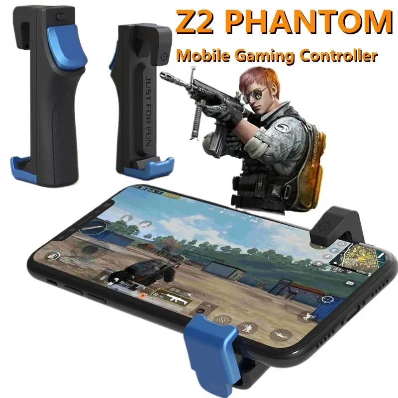 

2Pcs Multi-function Mobile Gaming Controller Z2 L1 R1 Wireless Pulse 3 Burst Modes PUBG Game Trigger Joystick for IPhone Android