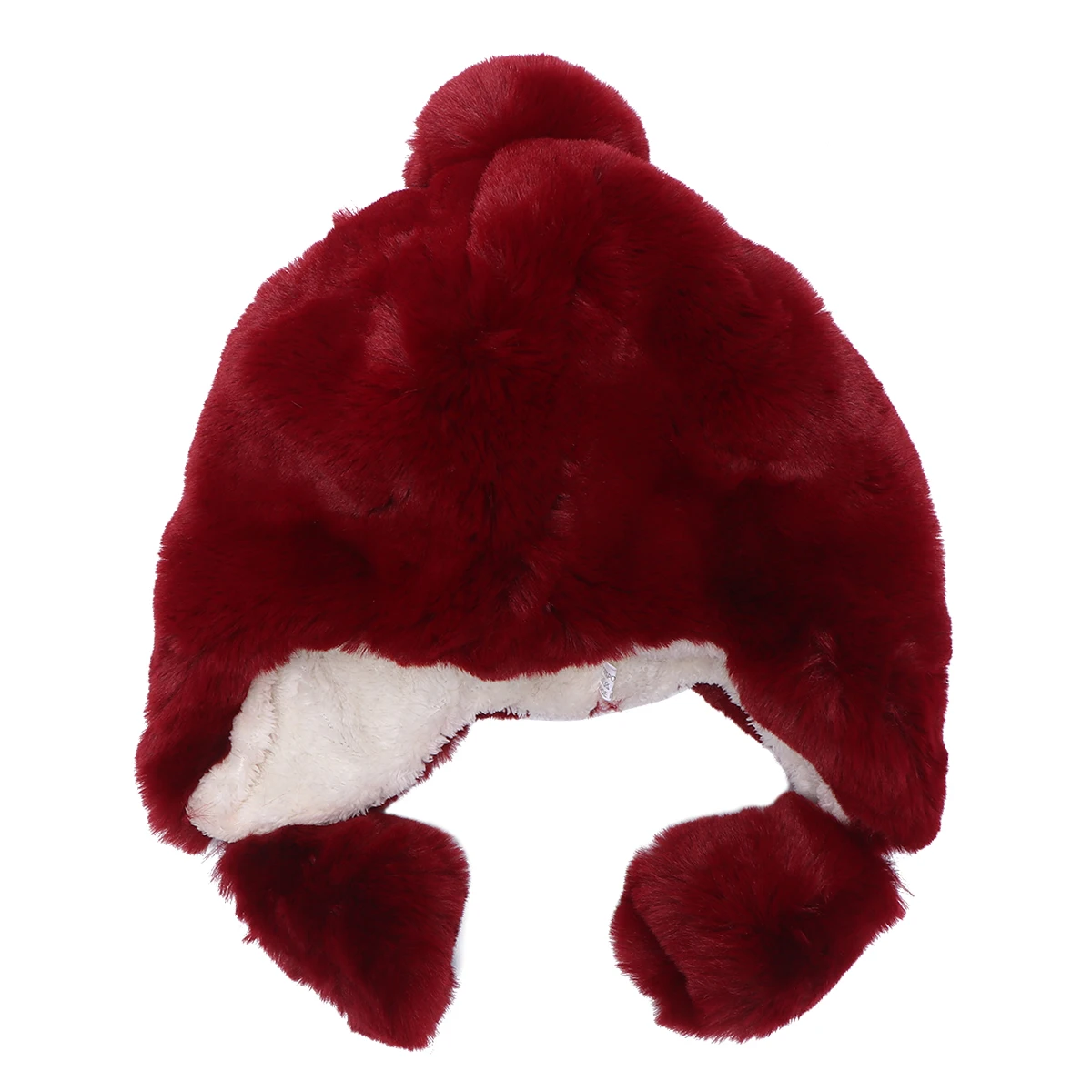

Rabbit Hair Ear Protection Hat Earmuffs Women Warm Artificial High Quality Girls Winter Fashion Faux Hat Christmas Gift