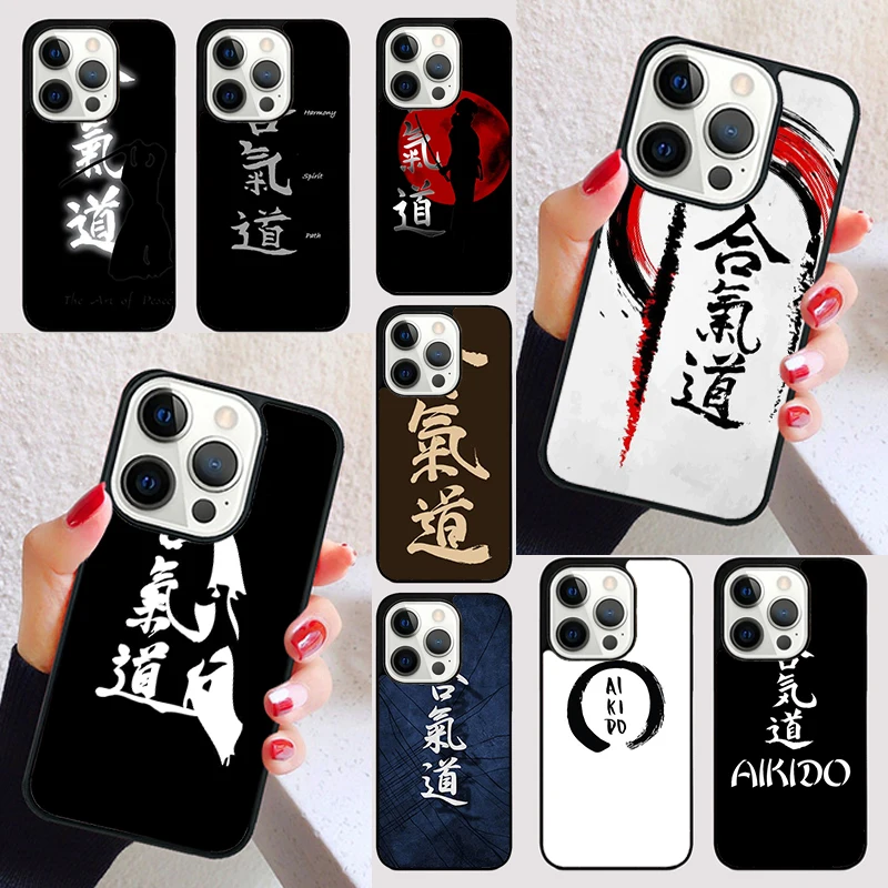 Japan Martial Aikido cover For iPhone 15 16 13 12 11 14 Pro Max Mini Max SE 2020 7 8 6S Plus Phone Case