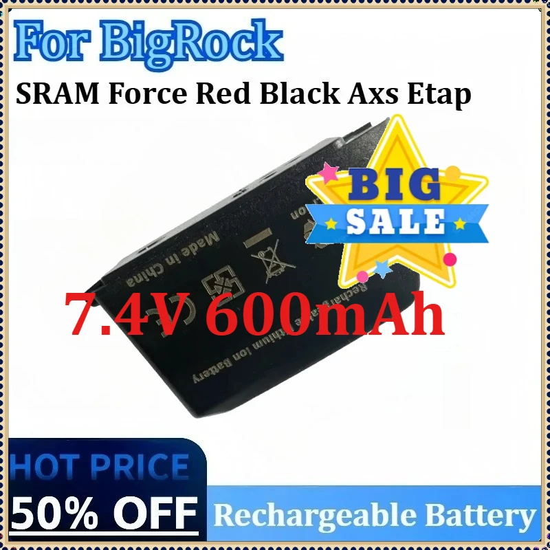 

For BigRock SRAM Force Red Black Axs Etap Replacement Lithium Lon Digital Batteries New Rechargeable Battery 7.4V 600mAh