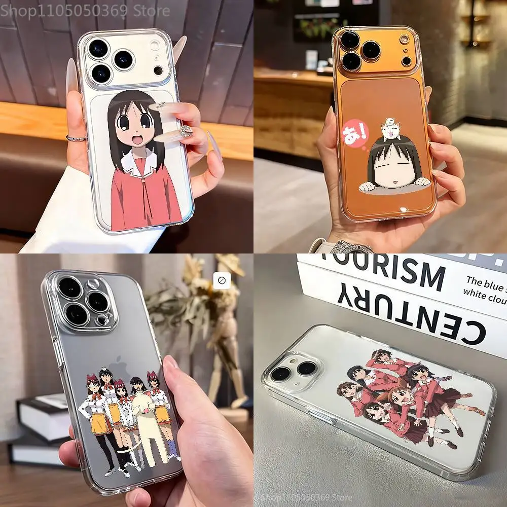 

KASUGA AYUMU Azumanga Daioh Phone Case For iPhone 7,17,16,15,14,13,12,11 Pro,Max,Plus,XR,Mini,E Clear Full-coverage Soft Cover