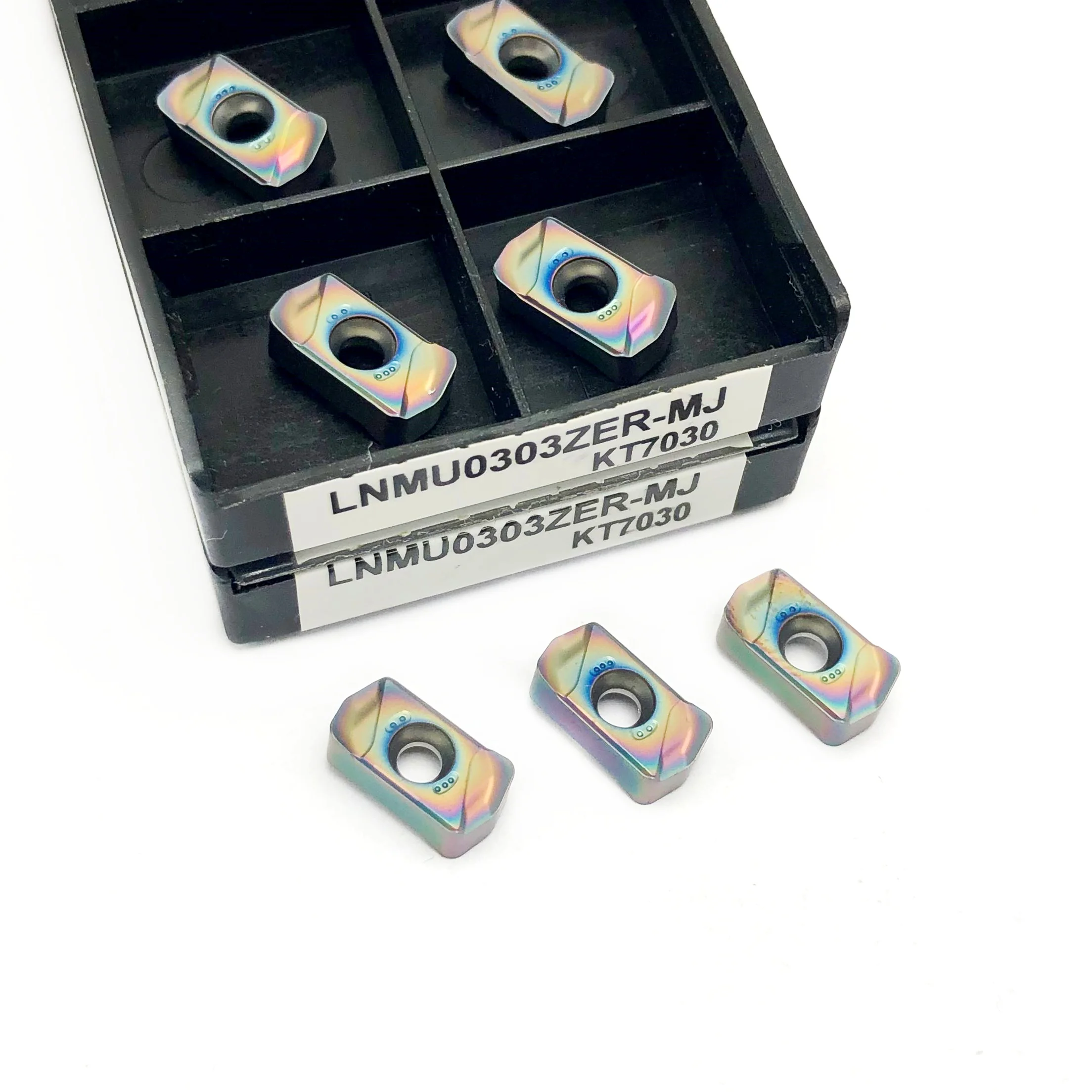 Fast Feed Milling Insert, ferramenta de torneamento de liga dura dupla face, alta qualidade, LNMU0303ZER MJ KT7030