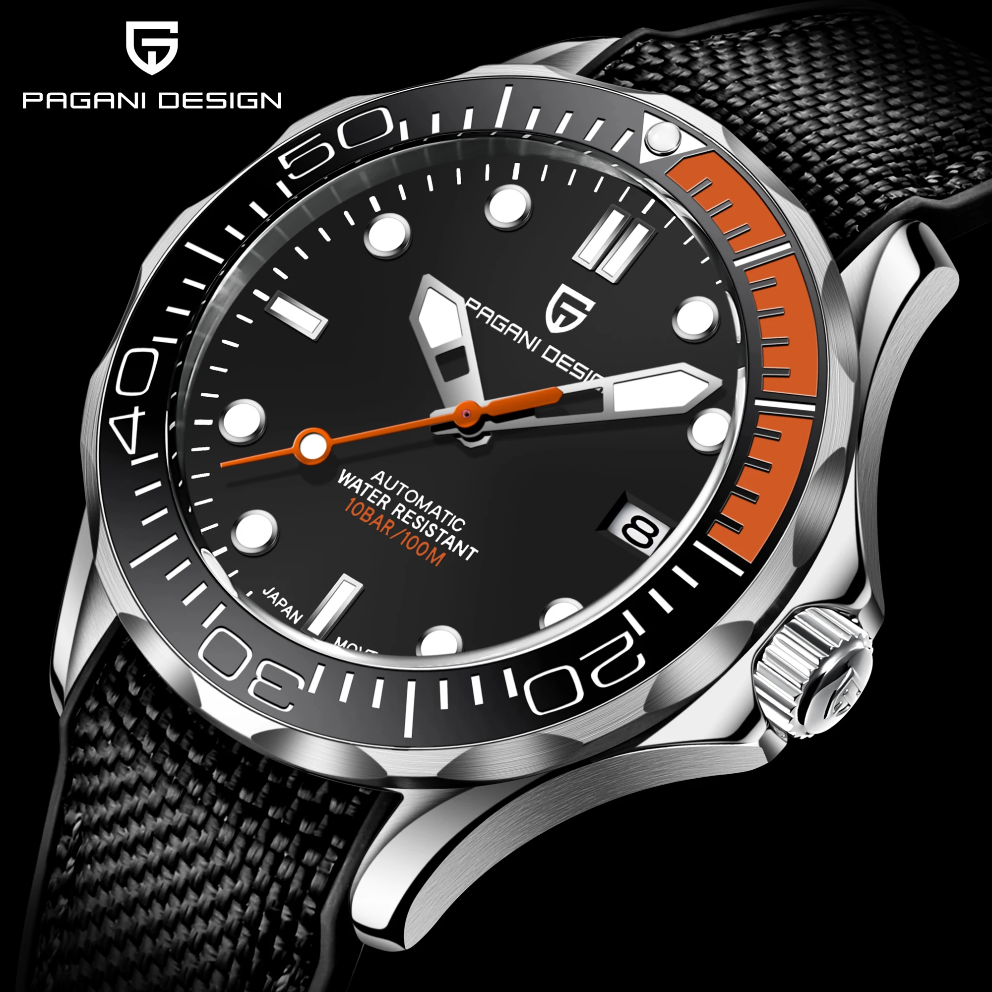 PAGANI DESIGN Men's Watches 2025 New Top Luxury Automatic Watch For Man Mechanical Wristwatches NH35 Men Gift AR Sapphire Mirror