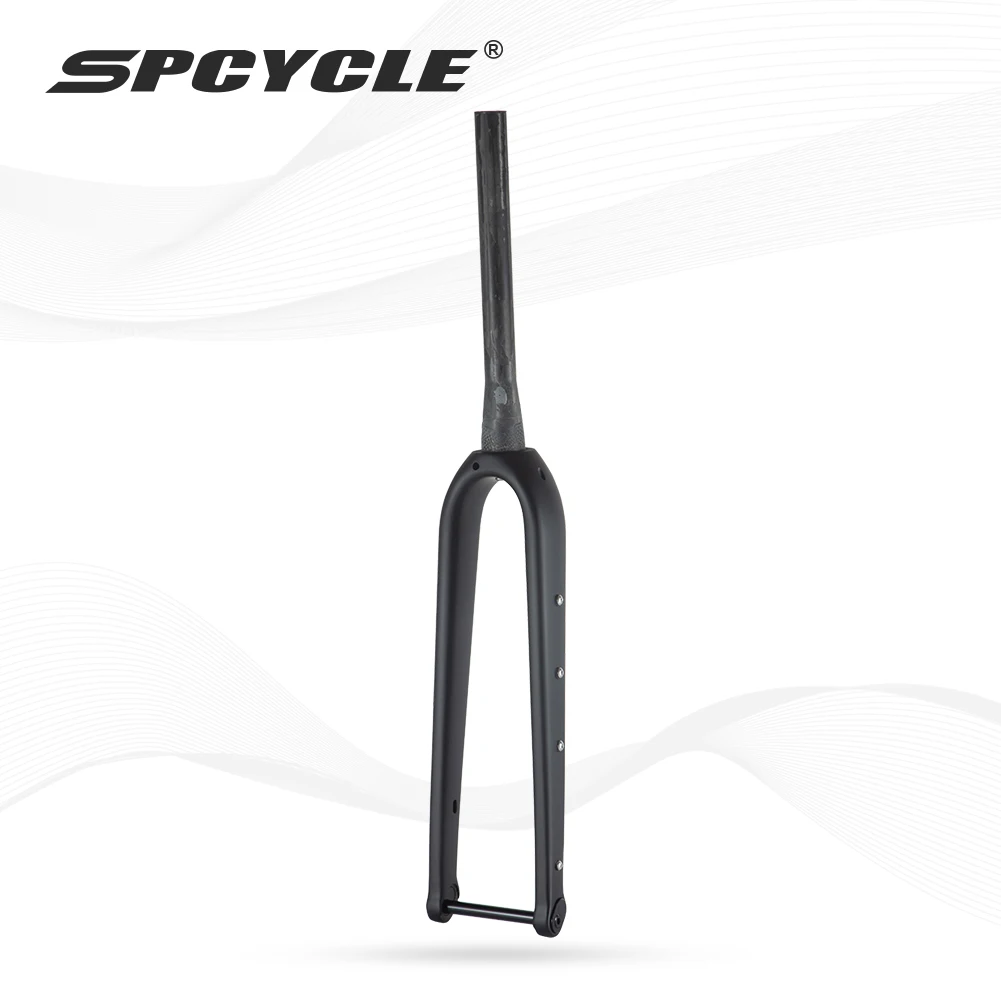 

Полувнутренний трос Spcycle G068 Карбоновая гравийная велосипедная вилка Дисковый тормоз Максимальная шина 700x55C