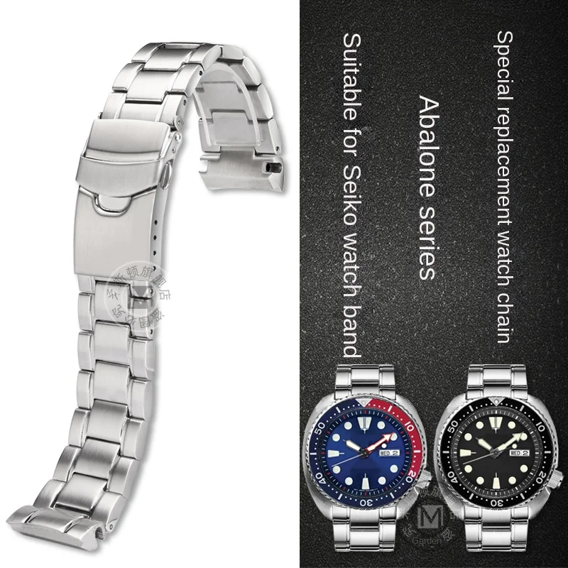 

For Seiko PROSPEX Stainless Steel Watch Band PADI SRPE99K1 srpa21 srp777 srpc25 Men's Seiko Abalone Metal Watch strap 22mm tool