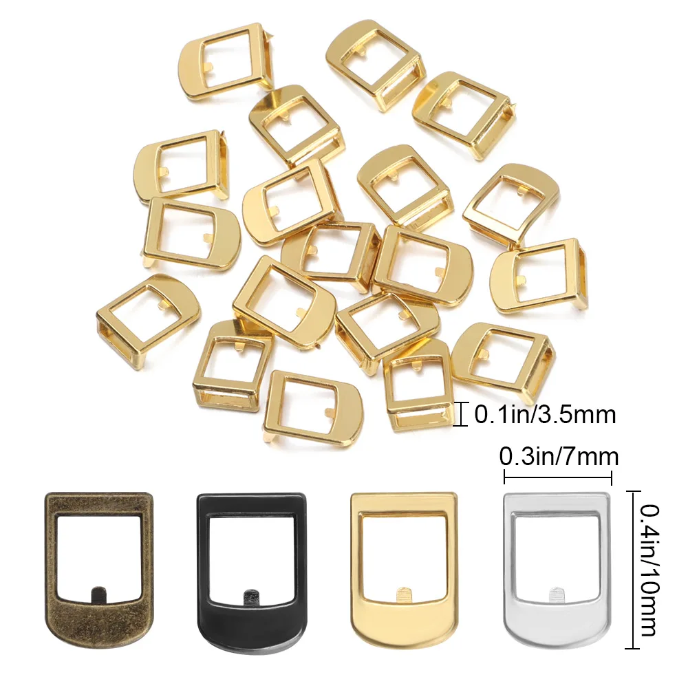 5/20Pcs 1/6 Doll Belt Buckle Ultra-small Leather Waistband Buckle For DIY Blyth Doll Clothes Miniature Bag Sewing Accessories