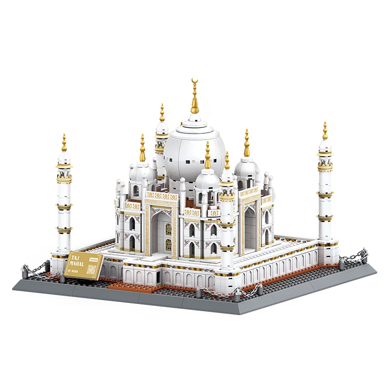 Taj Mahal India Architekturbausteine-Set, weltberühmtes Wahrzeichen-Modellbausatz, pädagogisches kreatives Spielzeug