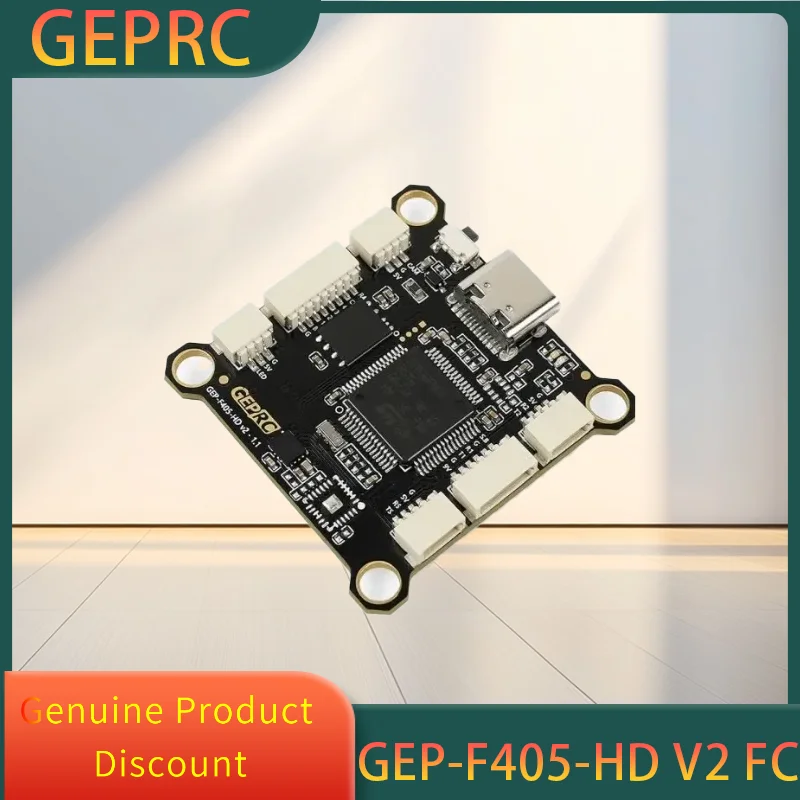 

GEPRC GEP-F405-HD V2 STM32F405 Flight Controller Type-C USB 3-6S LiPo 5-9V BEC 7.7g for FPV Freestyle Quadcopter DIY Parts