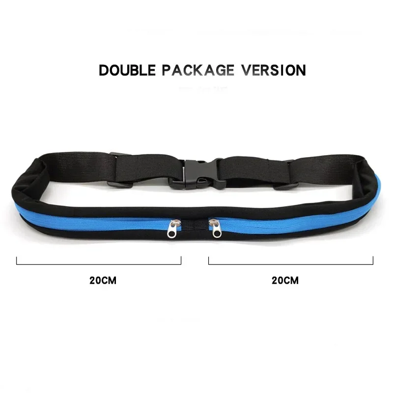 Running Waist Bag Women Pocket Phone Bag Outdoor Jogging Cycling Bag Waterproof Adjustable Anti-theft Pack Men Belt Sports Bag