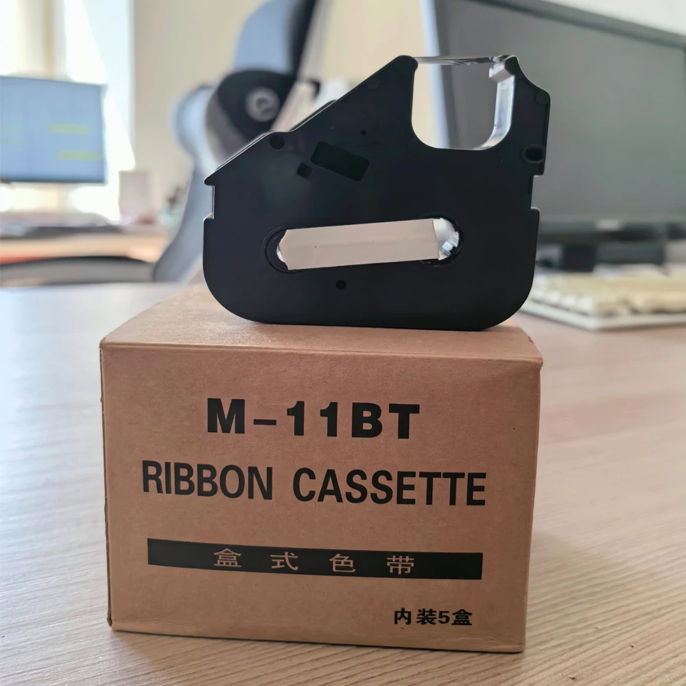 Printer consumables M-11BT BLACK RIBBON applied to Wire ID Printer M-11 M-1PRO Mark One Pro Tape Label typewriter