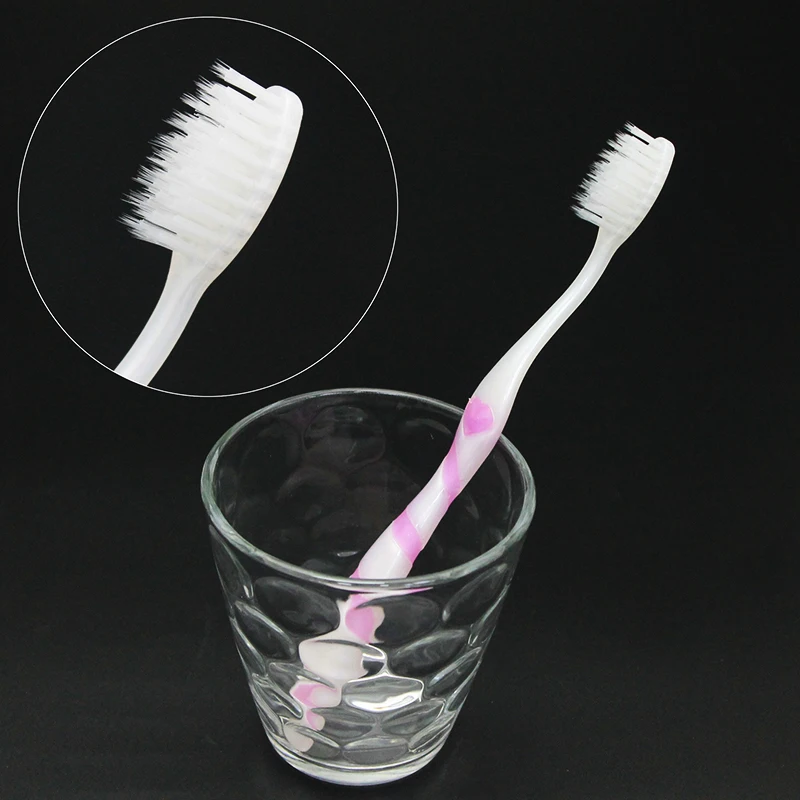 1PC Manual Toothbrush - Soft Slim Bristles for Adults, Eco-Friendly Natural Toothbrush with Gentle Gum Care