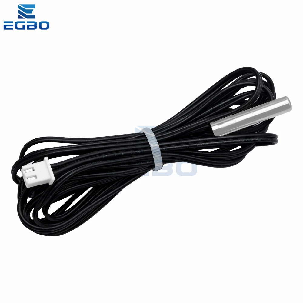 1 ~ 10 Uds 50CM 100CM 200CM 300CM 0,5 M 1M 2M 3M Sensor de temperatura termistor NTC cable de sonda impermeable 10K 1% 3950 W1209 W1401