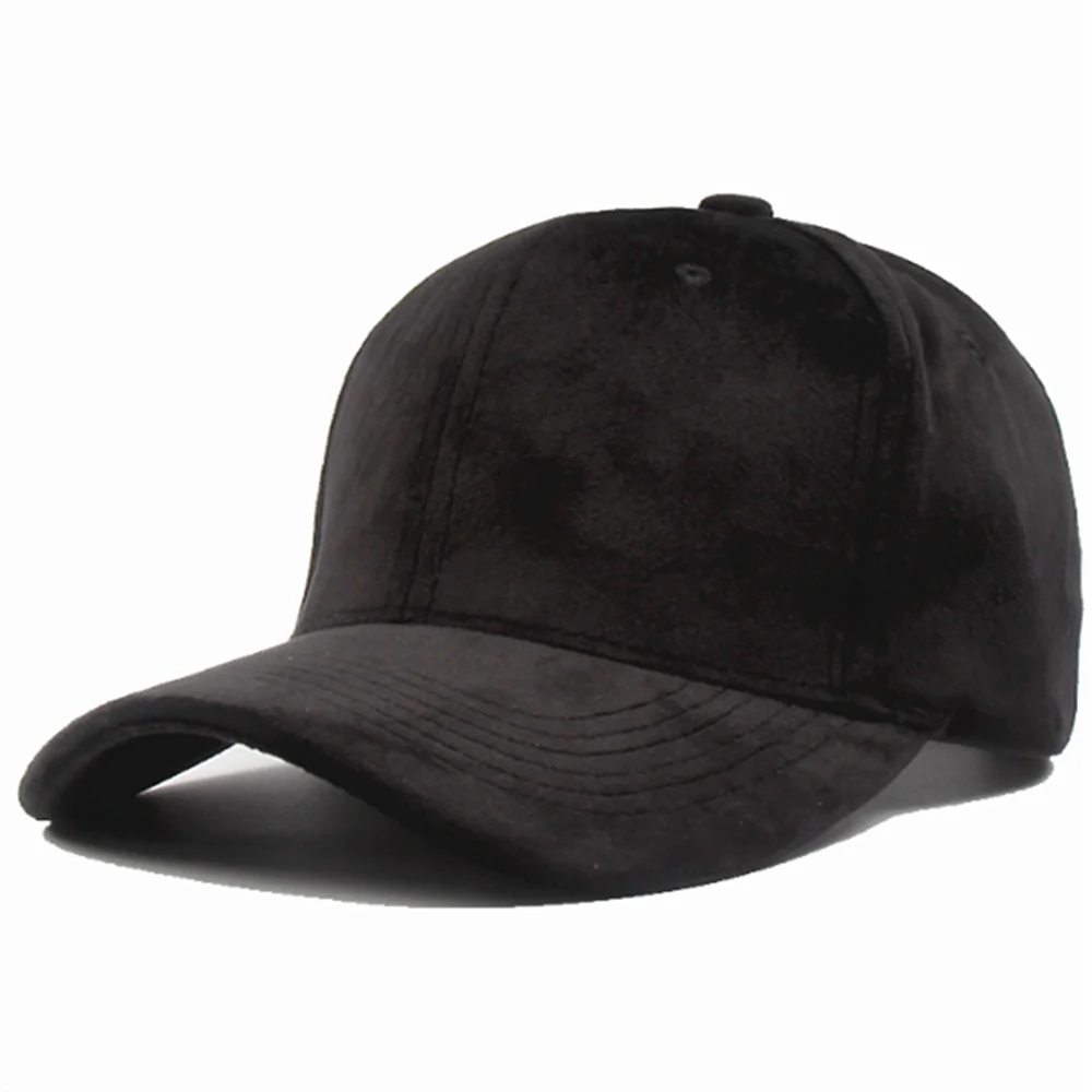 Fashion Brand Snapback Baseball Cap Women Gorra Street  Suede For Ladies Black Grey Hip Hop Hats