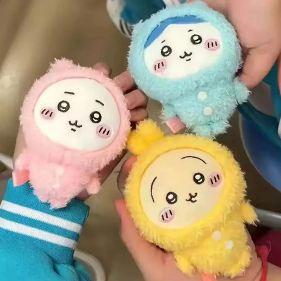 Pretty new model Chiikawa Anime 10cm Plush Doll Kawaii Usachi Keychain Hachiware Stuffed Pendent Cute Backpack Ornament Toy Gift