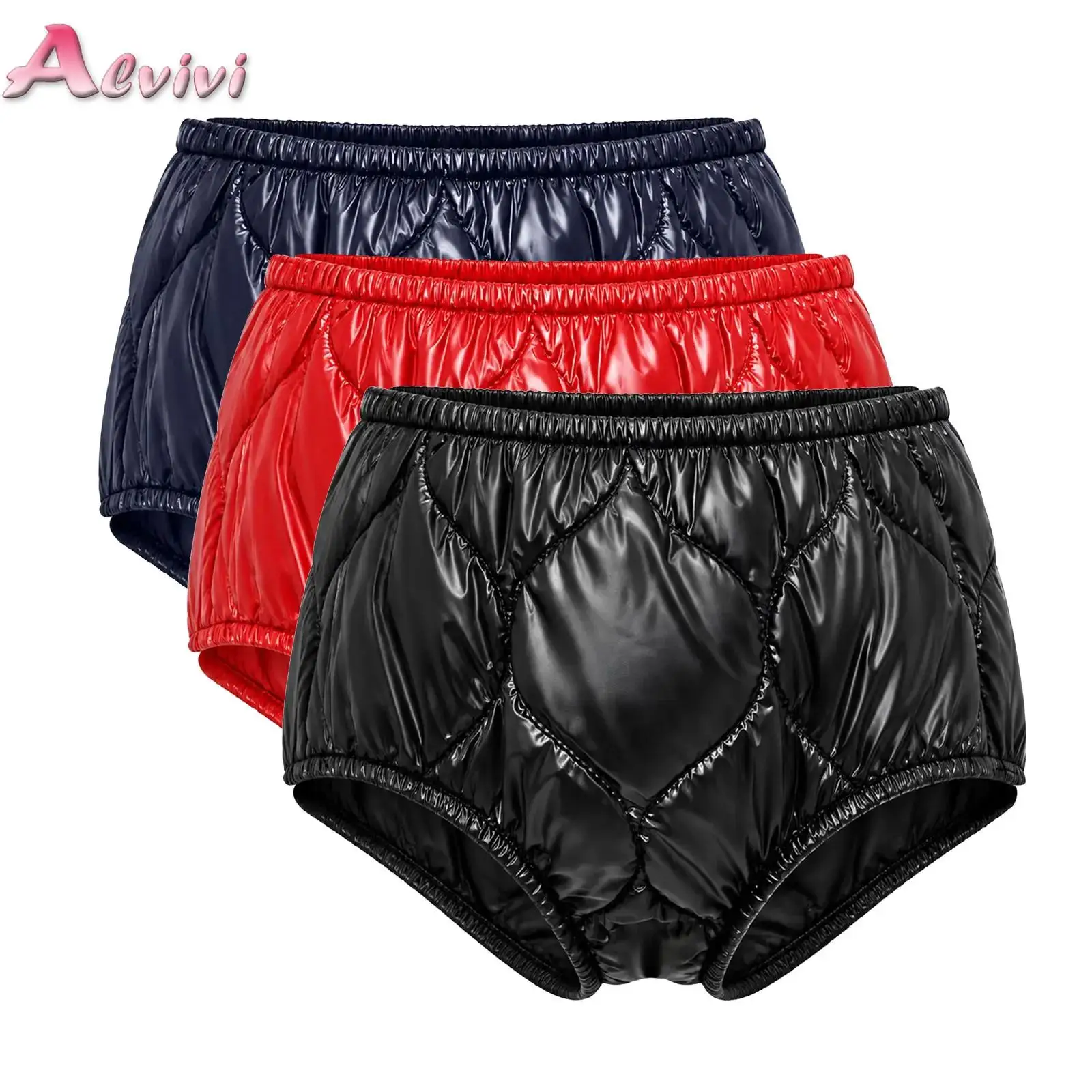 Kids Boys Girls Water Resistant Shorts Padded Briefs Sides Hook-and-loop Closure Nappy Diaper Cover Underwear Elastic Waistband