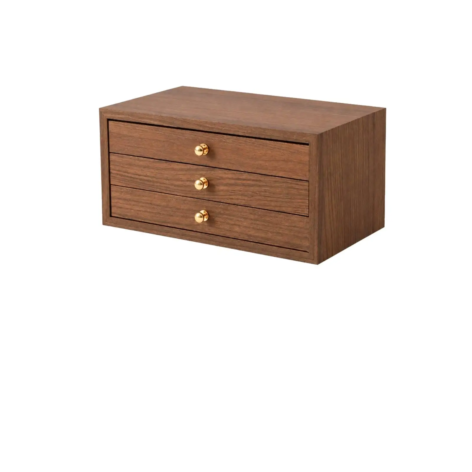 Wooden Jewelry Storage Box Space-Saving Compartmented Jewelry Storage Box with