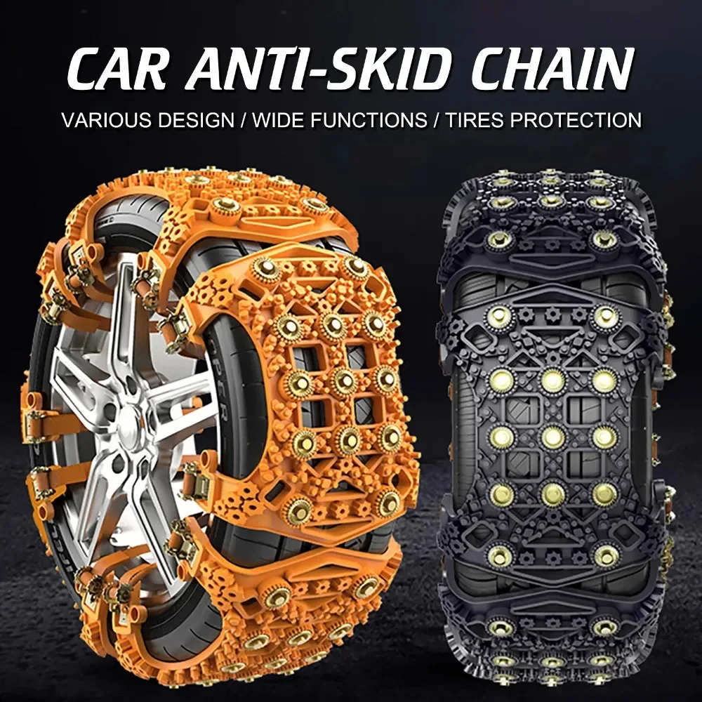 

New TPU Beef Tendon Automobiles Tire Snow Chain Desert/Mud Road/Snow Safe Driving Emergency Survival Tools for Car SUV VAN Wheel
