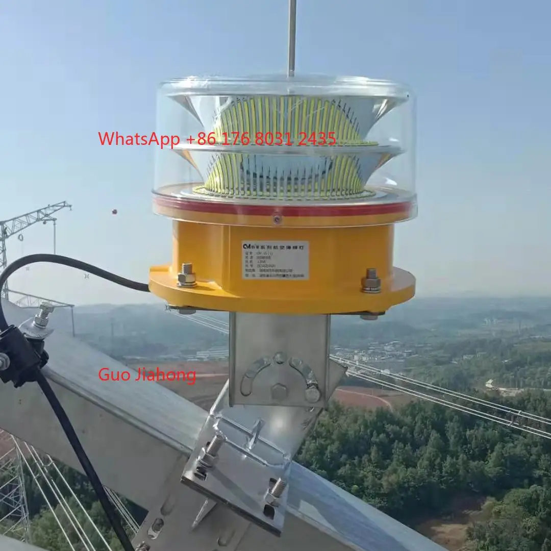 High Voltage Power Towers Telecom Tower White ICAO Medium Intensity LED Obstruction Light 2000cd-20000cd