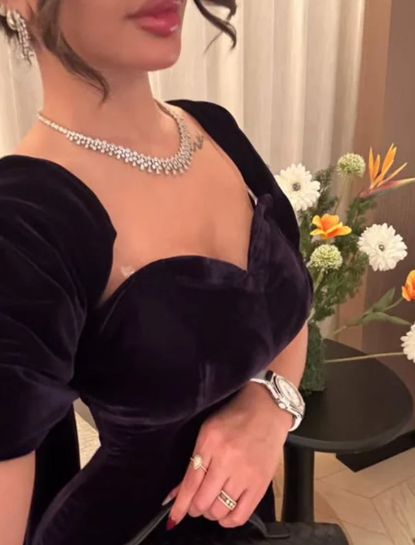 High Quality Customized Sweetheart Floor Length Short Sleeves Mermaid Long Dresses Sweep Train Robe Pour Mariage Invité Abiti