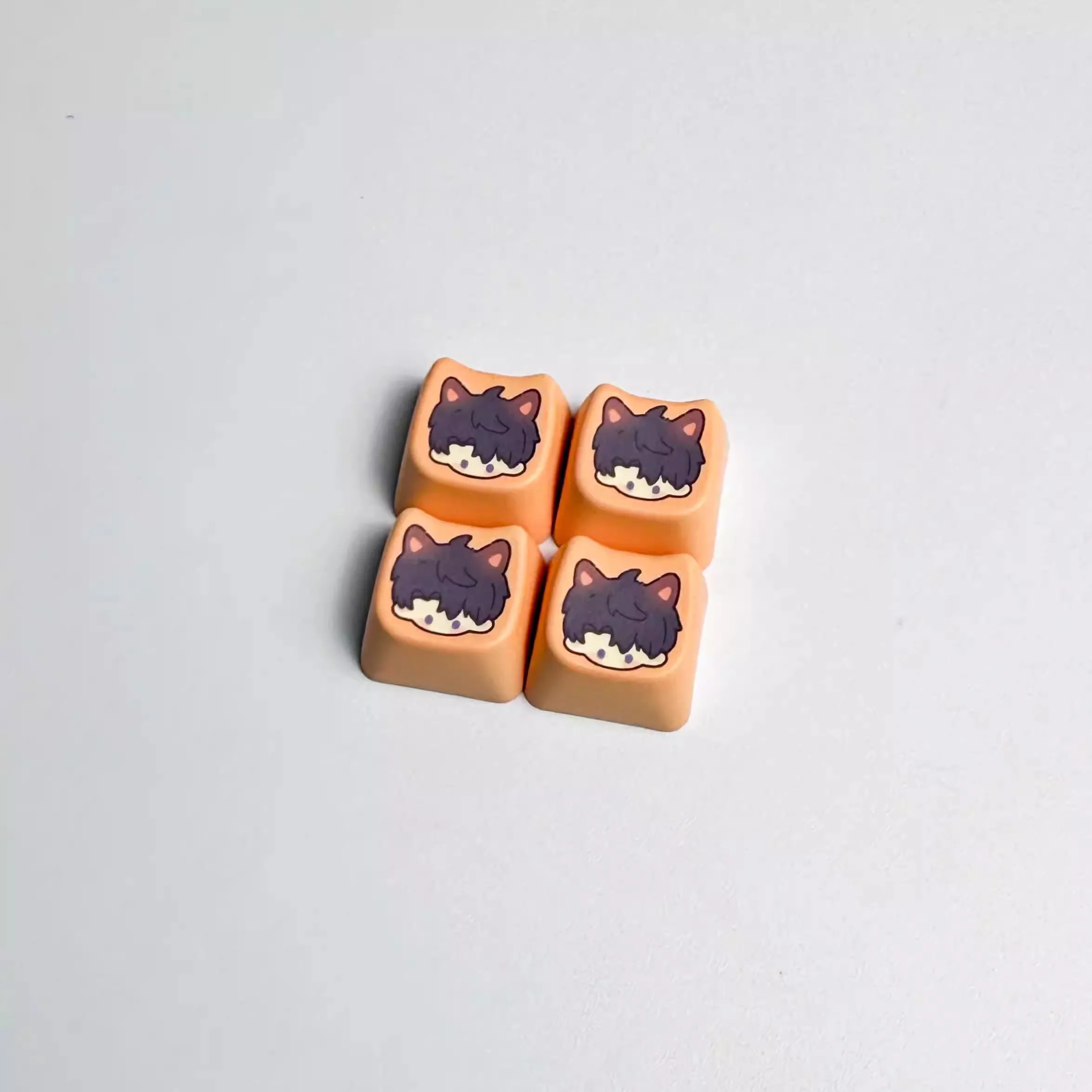 4 Keys/pack Love And Deepspace Xavier Caleb Keycaps PBT Dye Sublimation MAO Profile Key Caps For MX Switches Gaming Anime Keycap