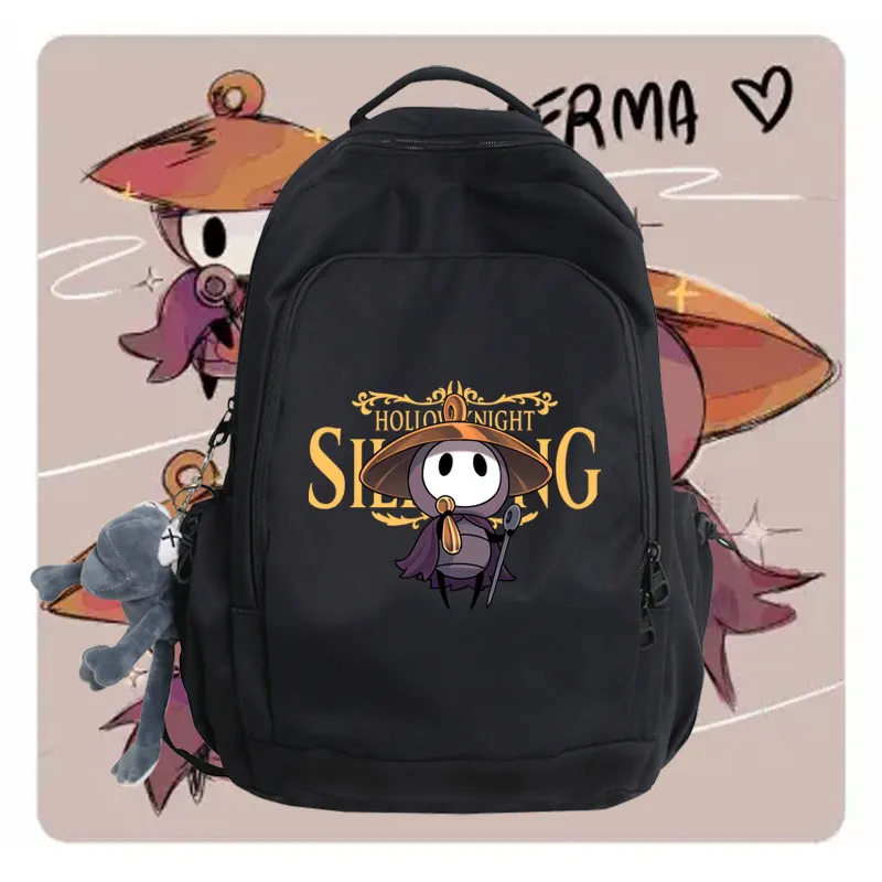 

Large Capaci School Bapa Hollow Knight Game Surroundingerma for Campus Men And Women Students Double oulder Bag