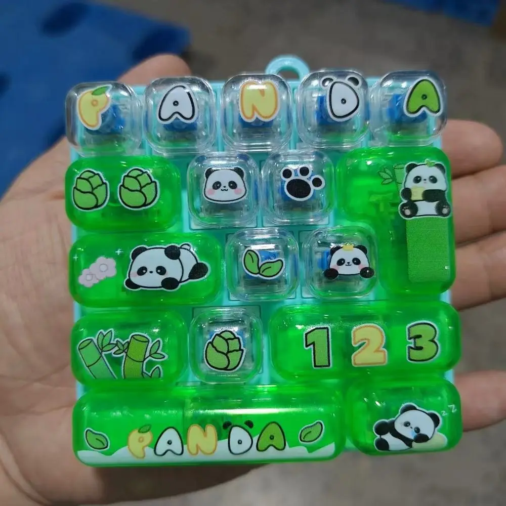 17-Key Decompression Button Transparent Dual-Tone Cute Design Mini Keyboard Pendant Simulation Keyboard Keyboard Keychain