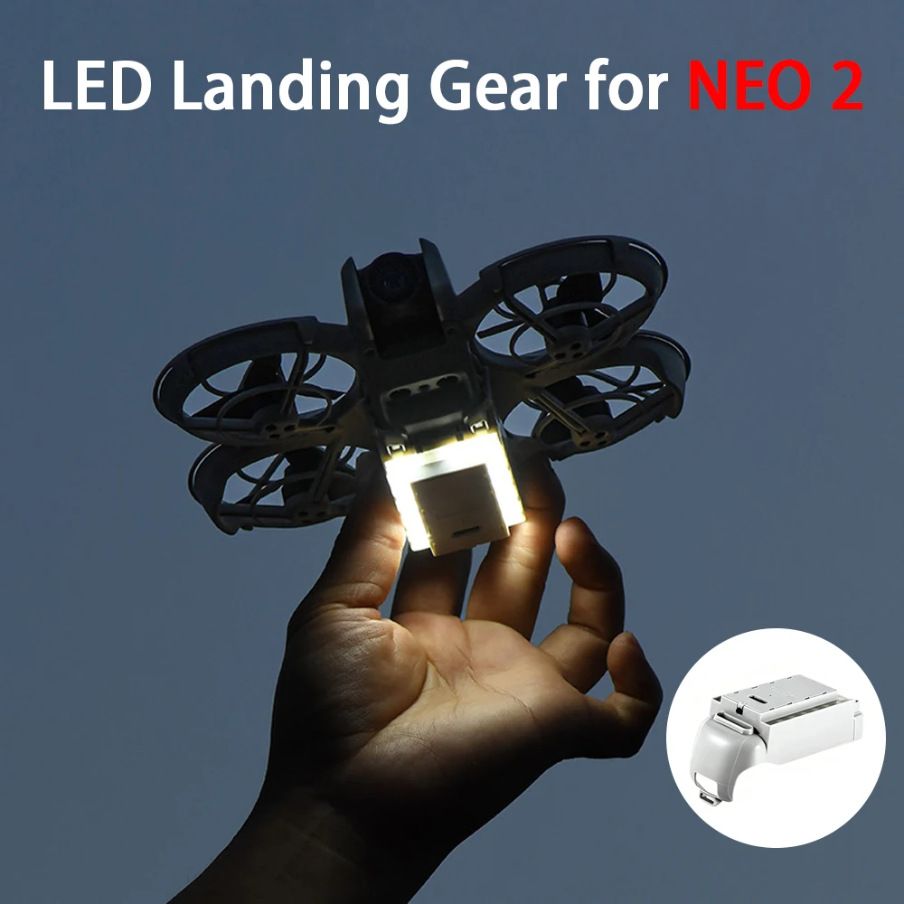 Rechargeable LED Landing Gear Night Light Anti-collision Protective Lamp Snap On Luminous Accessory For DJI NEO Drone Low Light