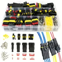 352Pcs waterproof car electrical connector terminal car wire connector plug kit 1/2/3/4 pin connector male and female