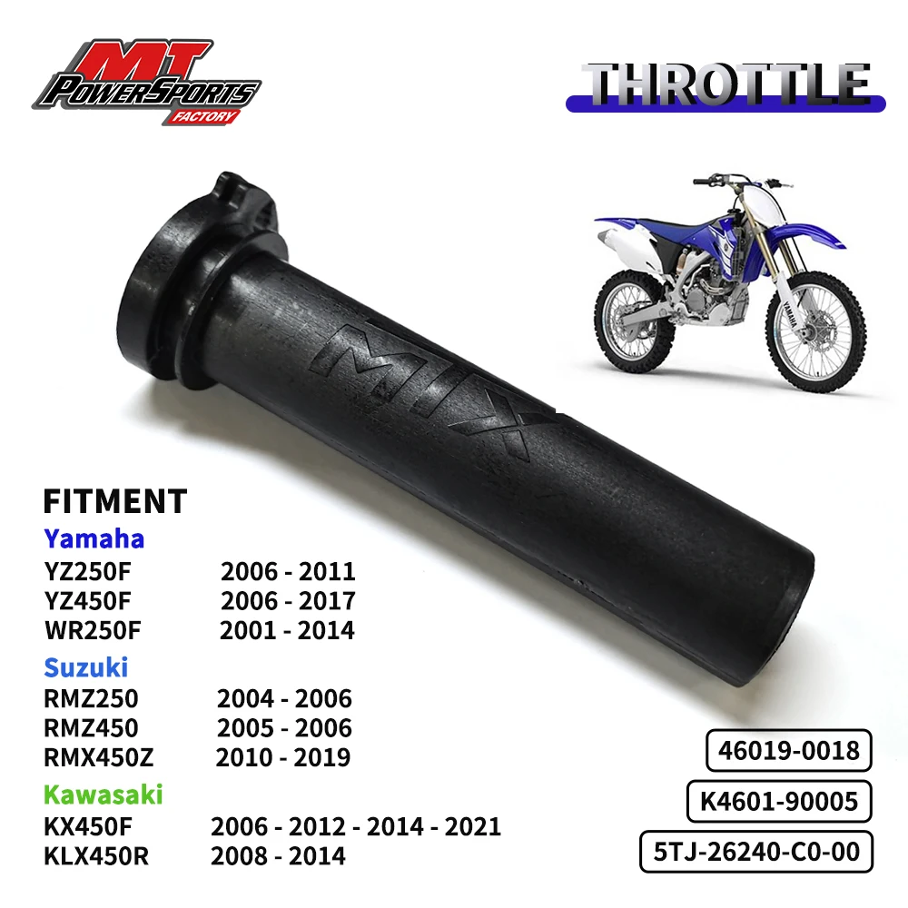 Motorcycle Throttle Grip Tube For Yamaha YZ250F WR250F WR400/450F Suzuki RMZ450 RMZ450 RMX450Z Kawasaki KX250F KLX450R KX450F