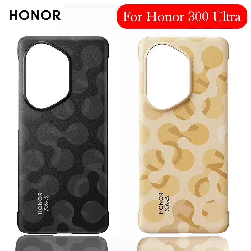 

Luxury Leather Case For Honor 300 Ultra Half Pack Airbag Back Cover Shell