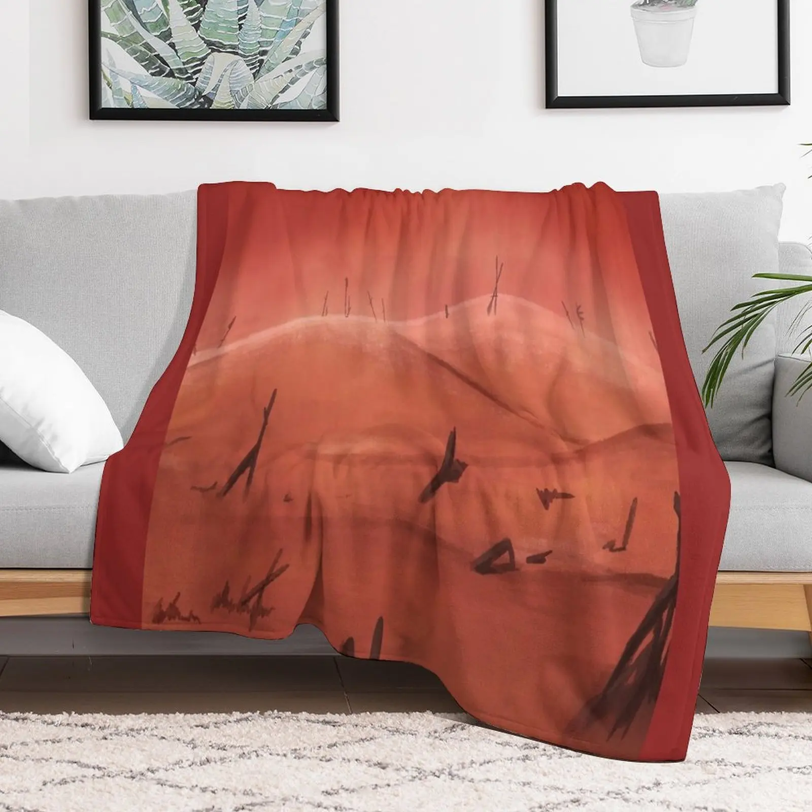 Wailing Dunes - Radahn Boss Arena Throw Blanket Designers Nap cosplay anime Hair Blankets