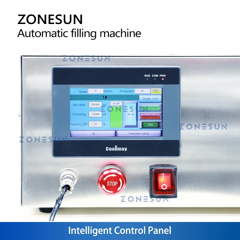

ZONESUN ZS-DTMPZ1 Magnetic Pump Small Filling Line With Conveyor For Bottle Liquid Water Juice Drinks Jar Vial Packaging