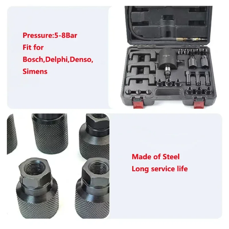 NEW Diesel Injector Removal Puller Pneumatic Injector Extractor Puller Kit car tools For Bosch,Delphi,Simens,Denso