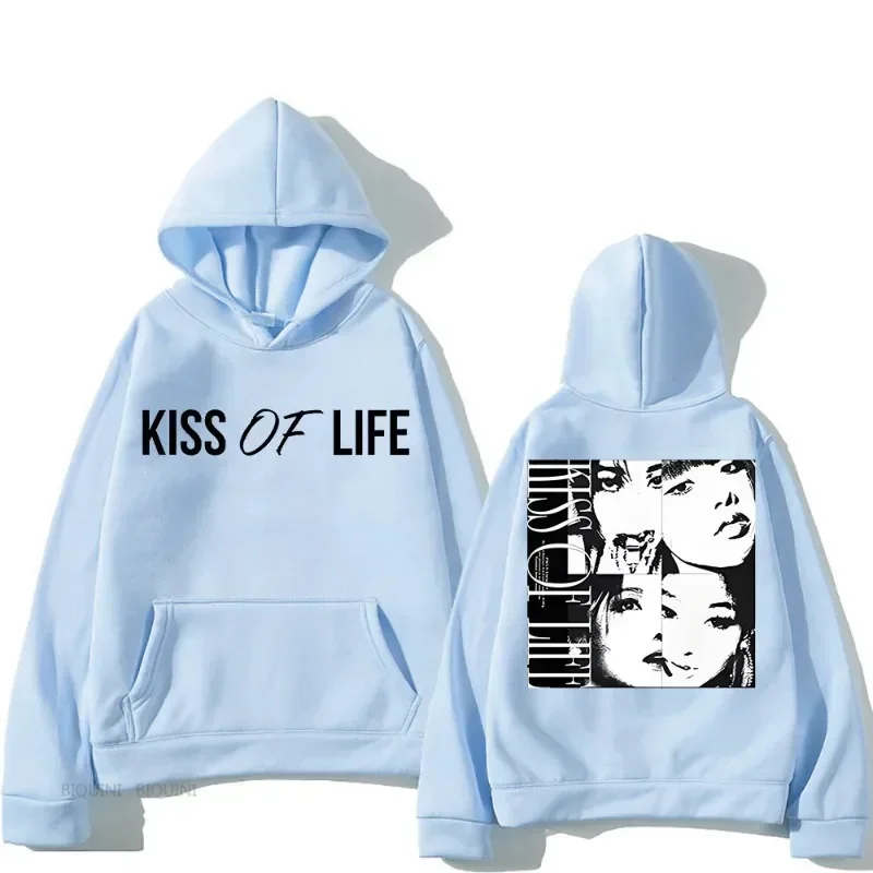 Kiss of Life Midas Touch Double Sided Printed Hoodie Hip Hop Fleece Sweatshirt Long Sleeve Clothing Moletom Gothic Hoodie